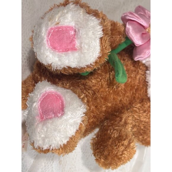 Dan Dee Bunny Rabbit Big Ears Easter Basket Plush Stuffed Animal kids Gift 10" - Picture 6 of 7